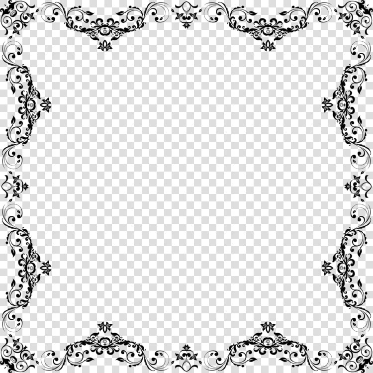 Picture Frame line Art symmetry   Transparent Circle Border Black  HD Png DownloadTransparent PNG