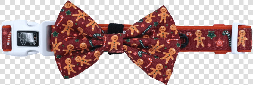 The Gingerbread Man Comfort Dog Collar And Bow Tie   Paisley  HD Png DownloadTransparent PNG