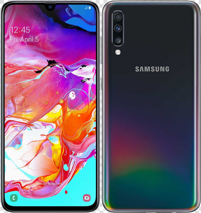 Samsung Galaxy A70 Coming To Us   Samsung A70 Black  HD Png DownloadTransparent PNG