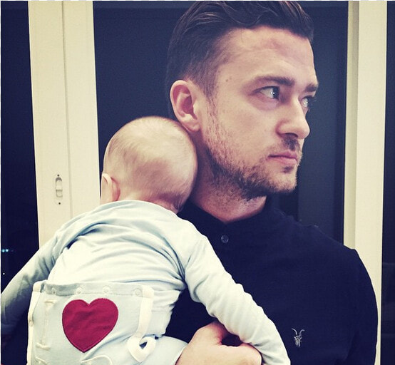 La Tierna Foto Y El Mensaje Amor De Justin Timberlake   Silas Timberlake  HD Png DownloadTransparent PNG