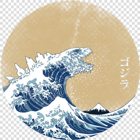 Hokusai Gojira  HD Png DownloadTransparent PNG