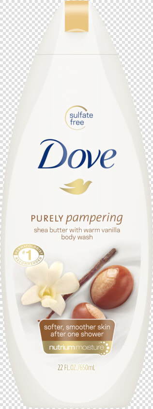 Dove Purely Pampering Shea Butter With Warm Vanilla   Sensitive Skin Dove Body Wash  HD Png DownloadTransparent PNG