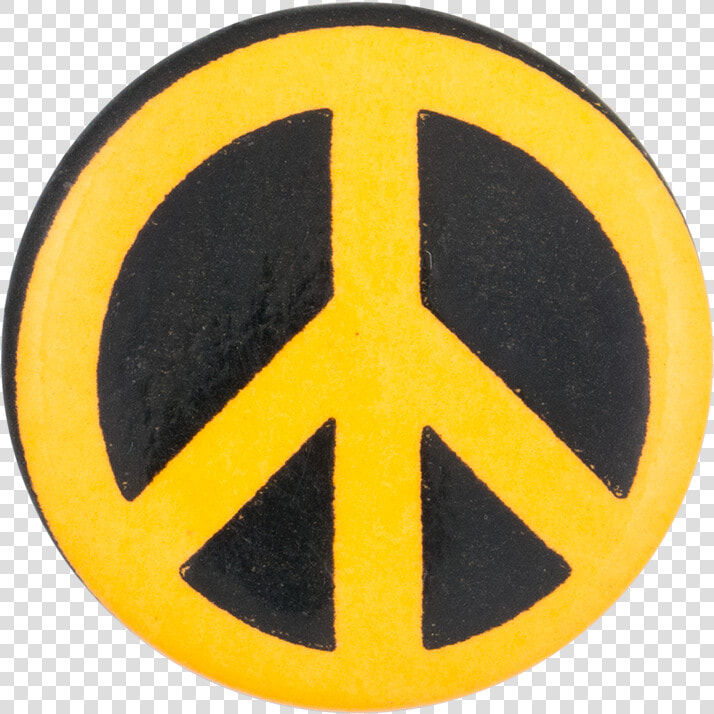 Peace Sign Black And Orange Cause Button Museum   Emblem  HD Png DownloadTransparent PNG