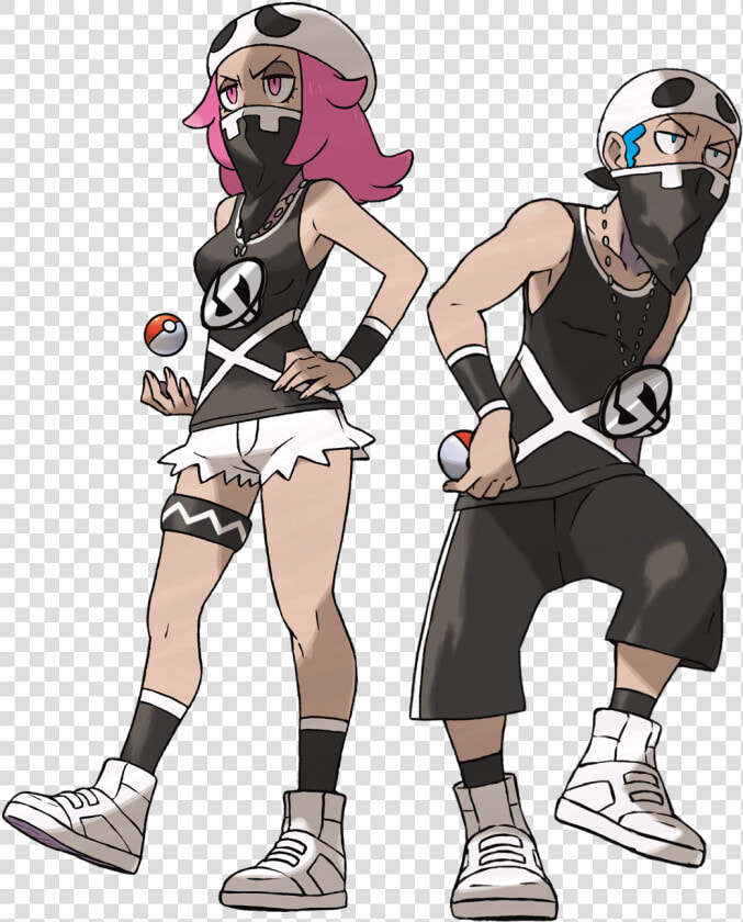 Transparent Team Skull Png   Pokemon Team Skull Grunt  Png DownloadTransparent PNG