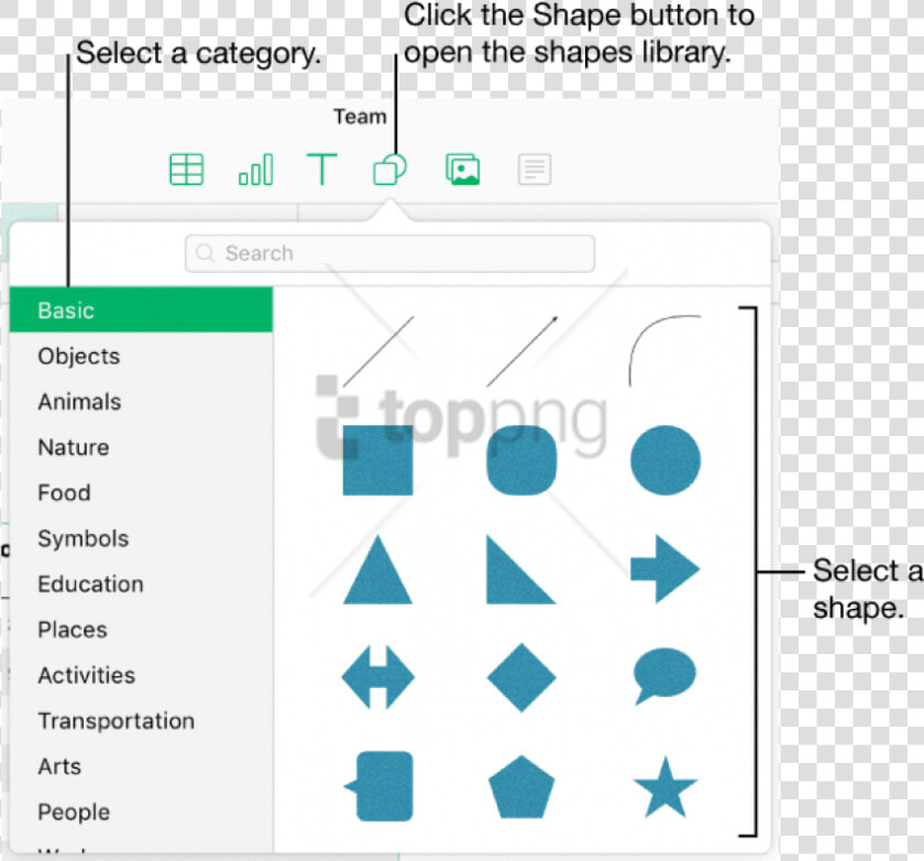 Free Png Formatting Multiple Shapes In Keynote Png   Keynote Shapes  Transparent PngTransparent PNG