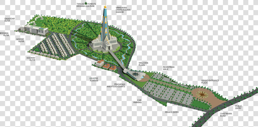 Vrindavan Chandrodaya Mandir   Vrindavan Chandrodaya Temple Details  HD Png DownloadTransparent PNG