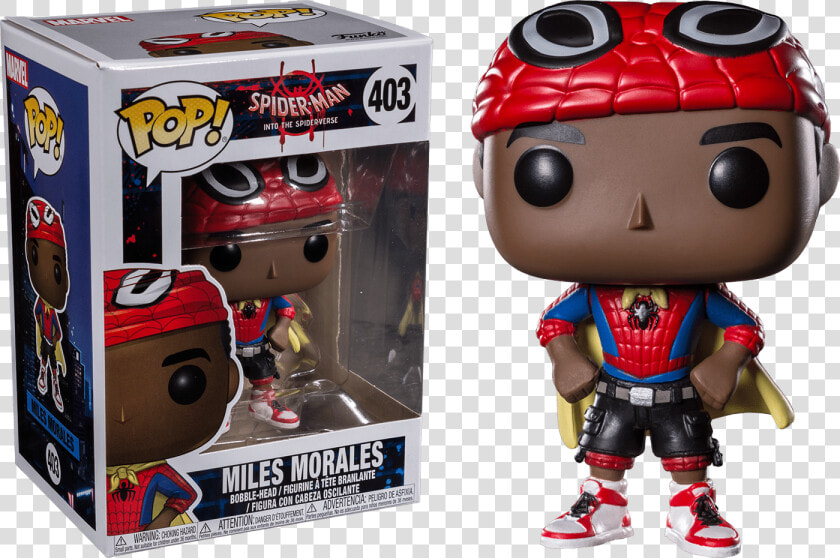 Into The Spider Verse Miles Morales   Funko Pop Spider Man Into The Spider Verse  HD Png DownloadTransparent PNG