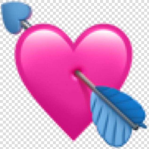  heart  hearts  arrow  arrows  arrowheart  arrowhearts   Pink Heart Emoji Iphone  HD Png DownloadTransparent PNG