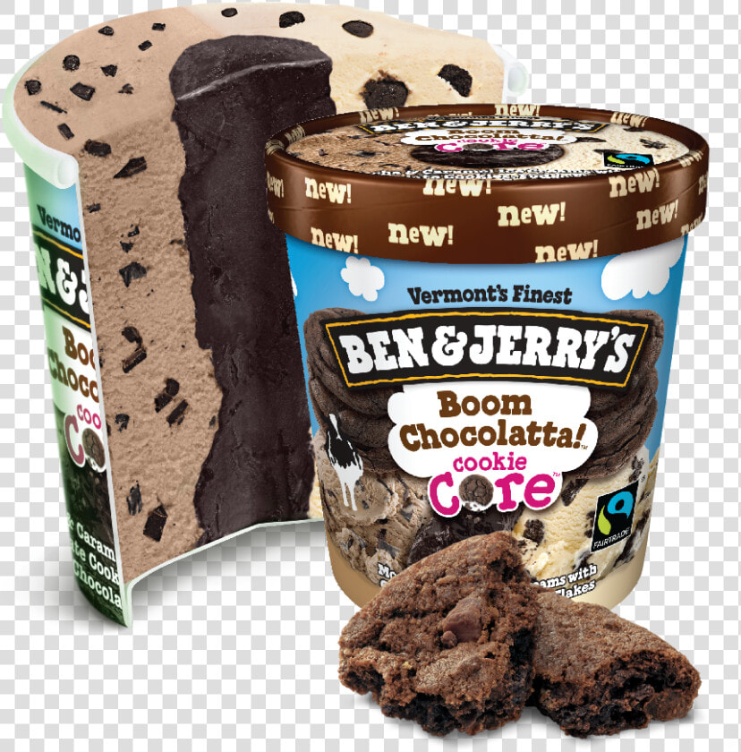 Ben  amp  Jerry S Boom Chocolatta   Ben  amp  Jerry  39 s Brownie Core  HD Png DownloadTransparent PNG