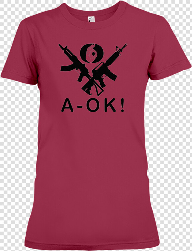 A Ok Hand Black Rifles Women S T Shirt Cardinal Red   T shirt  HD Png DownloadTransparent PNG