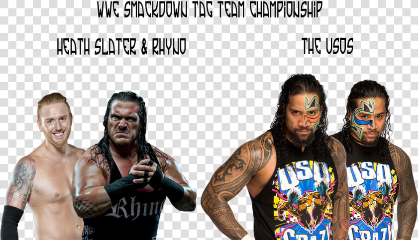 Heath Slater  amp  Rhyno   Jey Uso Wwe Transparent  HD Png DownloadTransparent PNG