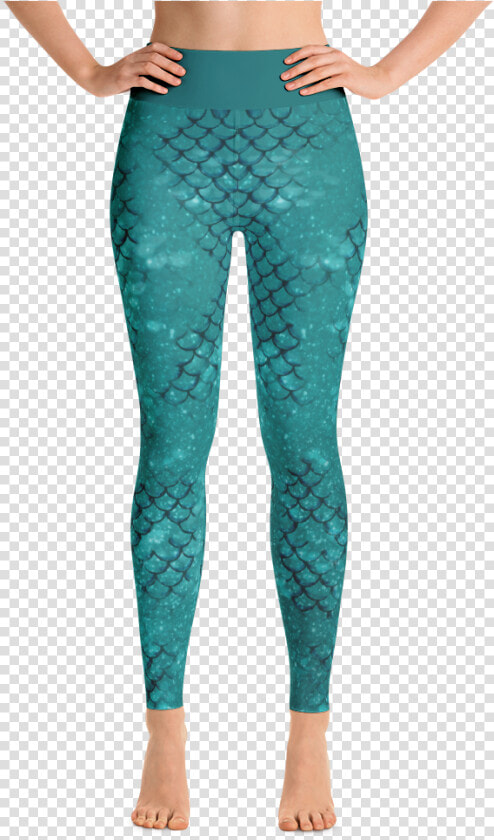 Merma scales Teal V2 Teal Watermark 2 Mockup Front   Leggings Albania  HD Png DownloadTransparent PNG