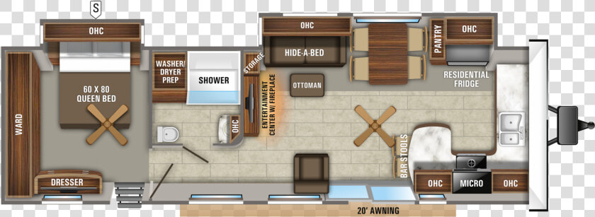 Mid Bunk Travel Trailer Floor Plans  HD Png DownloadTransparent PNG