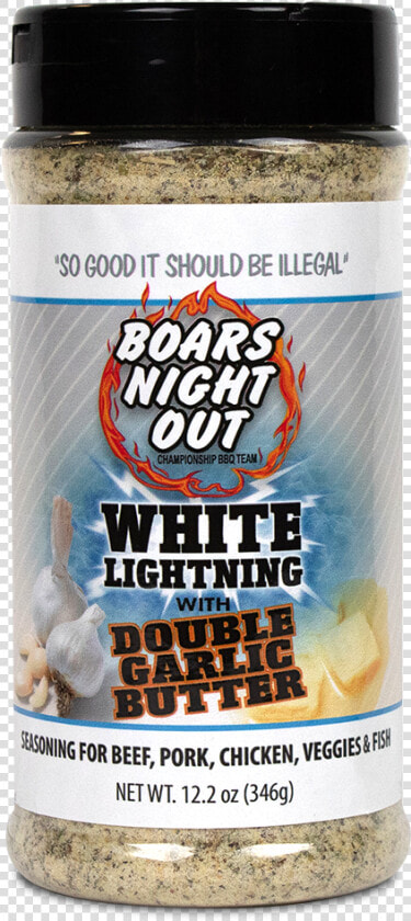 Boars Night Out White Lightning Double Garlic Butter   Bottle  HD Png DownloadTransparent PNG