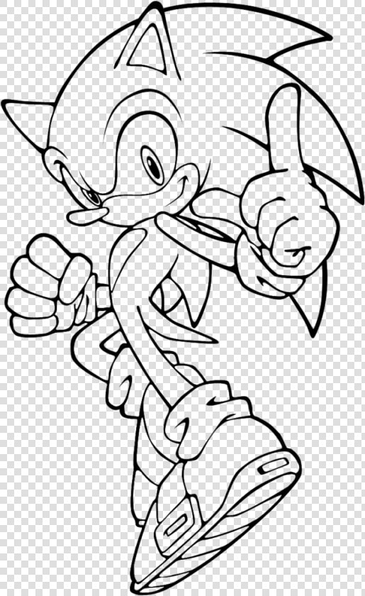 Shadow From Sonic Coloring Page   Coloring Page Sonic The Hedgehog  HD Png DownloadTransparent PNG