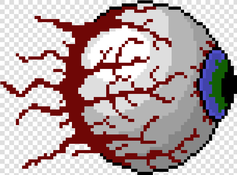 Terraria Eye Of Cthulhu Pixel Art  HD Png DownloadTransparent PNG