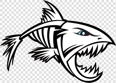 Skeleton Fish Bone Decal   Fishing Logo  HD Png DownloadTransparent PNG