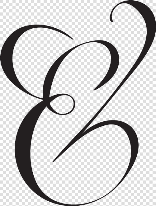 Ampersand Typography Lettering Font   Esperluette Calligraphie  HD Png DownloadTransparent PNG