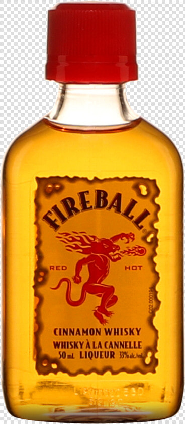 Fireball   Fireball Cinnamon Whisky 100ml  HD Png DownloadTransparent PNG