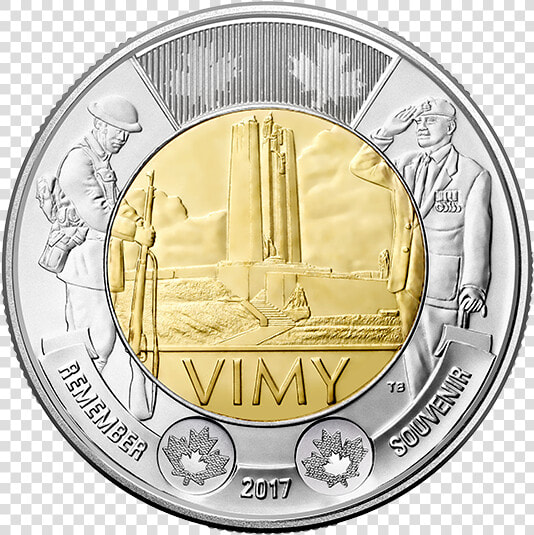  the Battle Of Vimy Ridge   2017 Vimy Ridge Coin  HD Png DownloadTransparent PNG