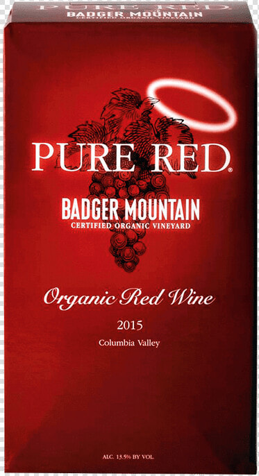 Badger Mountain Pure Red Nsa   Badger Mountain Riesling Nsa Organic  HD Png DownloadTransparent PNG