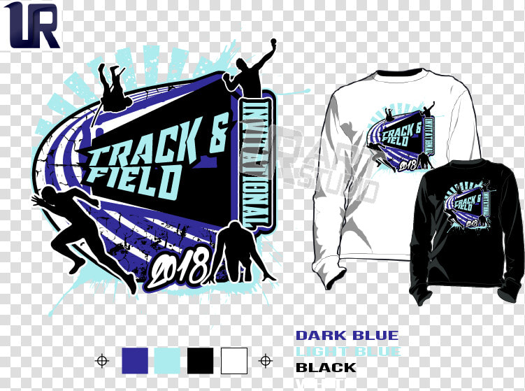 Track  amp  Field Invitational Tshirt Vector Design Separated   Vector Logo Design T Shirt  HD Png DownloadTransparent PNG