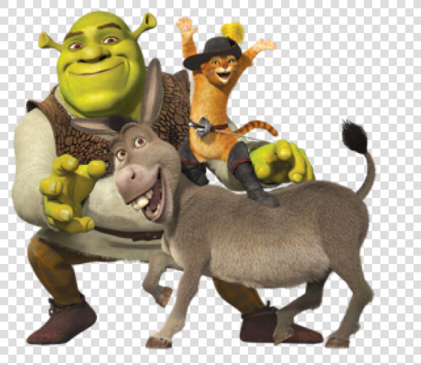 Shrek Puss In Boots And Donkey  HD Png DownloadTransparent PNG