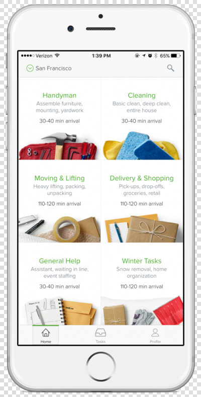 Taskrabbit App On A White Iphone   Taskrabbit App  HD Png DownloadTransparent PNG