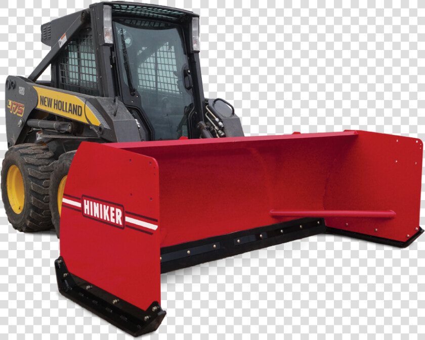 New Holland Skid Steer With Boss Pusher  HD Png DownloadTransparent PNG