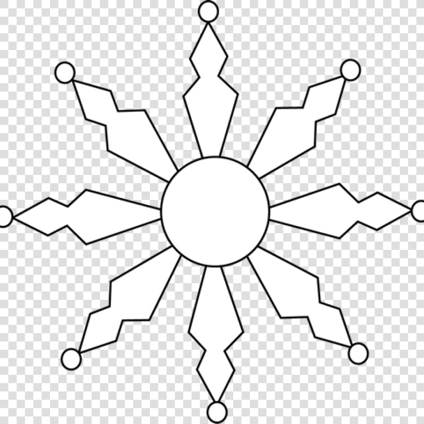 Snowflake Clipart Black And White Snowflake Clipart   Nss Logo In Png  Transparent PngTransparent PNG