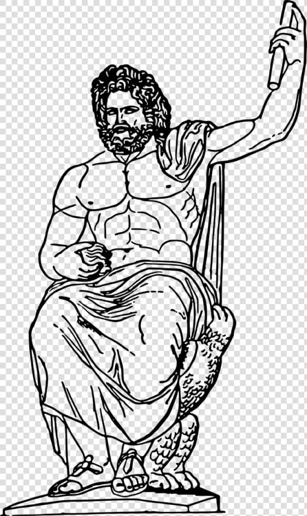 Art monochrome Photography human   Zeus Greek God Black And White  HD Png DownloadTransparent PNG