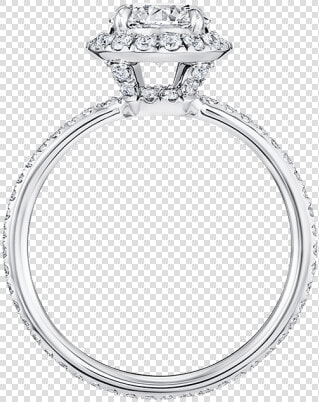 The One  Cushion cut Diamond Micropavé Engagement Ring   One Harry Winston  HD Png DownloadTransparent PNG