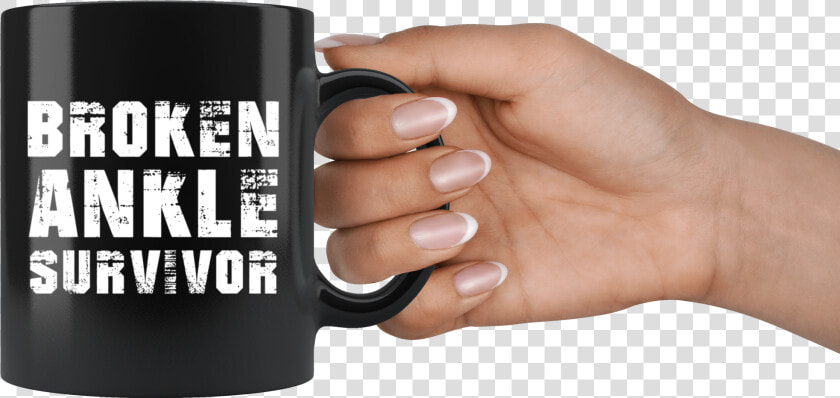 Broken Ankle Survivor 11oz Black Mug   Mug  HD Png DownloadTransparent PNG