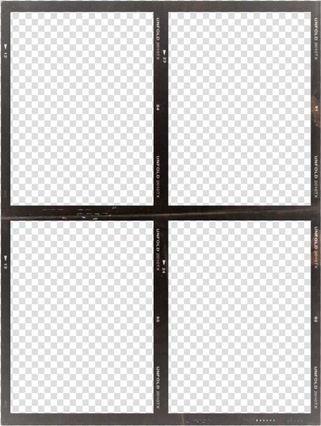  unfold  frame  film  filmframe  kodak   Paper Divided Into 4 Sections  HD Png DownloadTransparent PNG