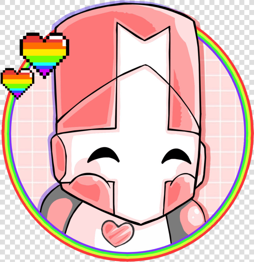 Heres A Pink Knight Icon I Made For My Discord  Feel   Castle Crashers Character Pink Kniht  HD Png DownloadTransparent PNG