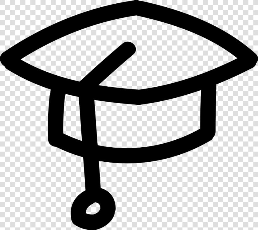 Graduate Hand Drawn Hat Outline   Graduation Icon Outline Transparent  HD Png DownloadTransparent PNG