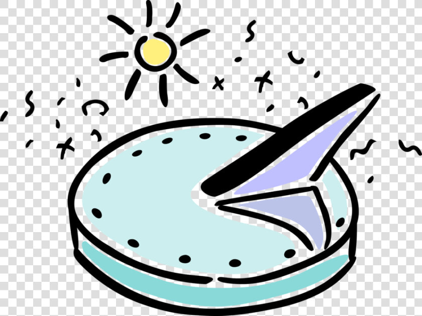 Vector Illustration Of Sundial Instrument Indicates   日 時計 イラスト フリー  HD Png DownloadTransparent PNG