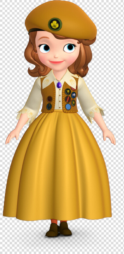 Yellow Dress Sofia The First   Transparent Cartoons   Disney Junior Princesita Sofía  HD Png DownloadTransparent PNG