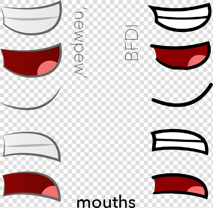 Mouth Smile Clip Art   Bfdi R Mouth  HD Png DownloadTransparent PNG