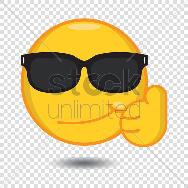 Thumbs Up Shades Smiley Clipart Smiley Emoticon Thumb  HD Png DownloadTransparent PNG