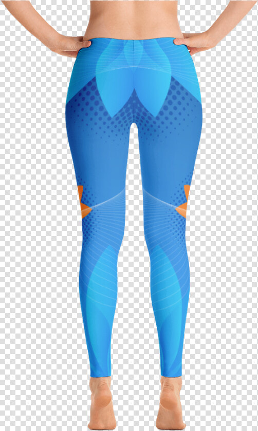 Blue Fire Lotus Gym Leggings   Leggings  HD Png DownloadTransparent PNG