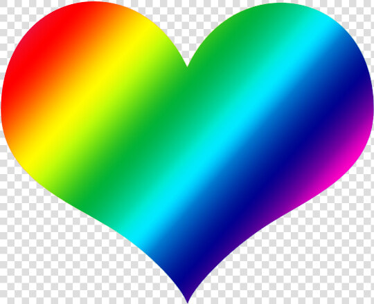 Rainbow Heart Arc   Corazon De Arco Iris  HD Png DownloadTransparent PNG