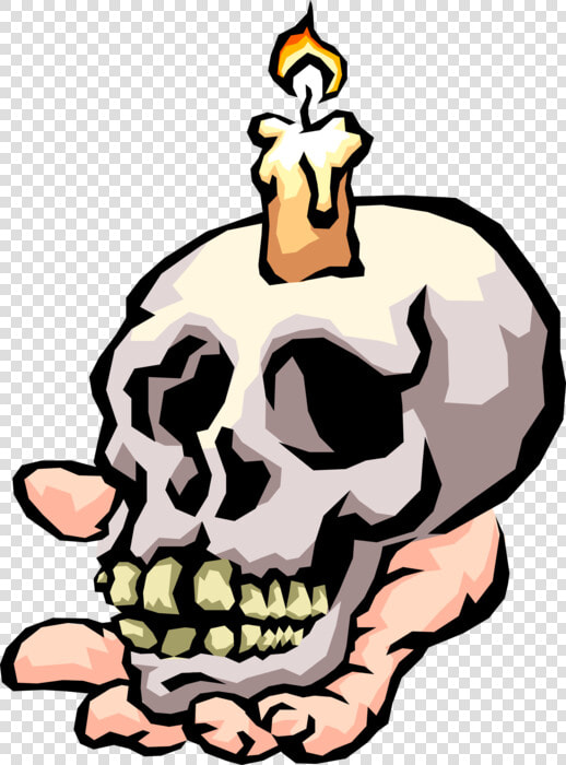 Vector Illustration Of Human Skull Held In Hand With   Gas Can Kill You  HD Png DownloadTransparent PNG