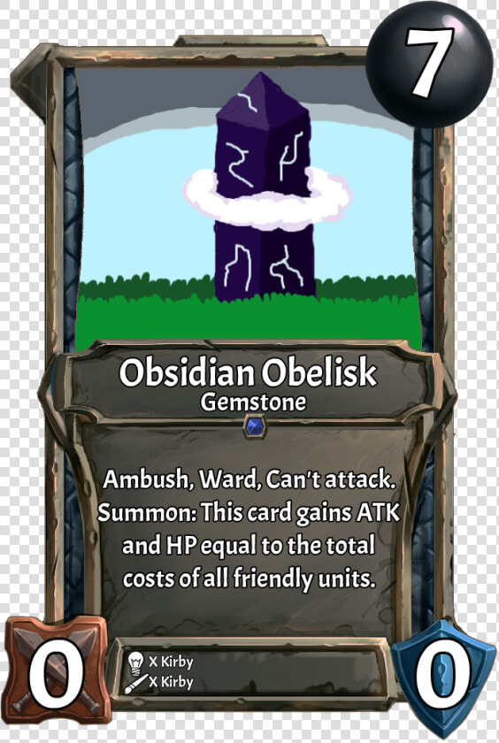  card  Obsidian Obeliskweek   Cartoon  HD Png DownloadTransparent PNG