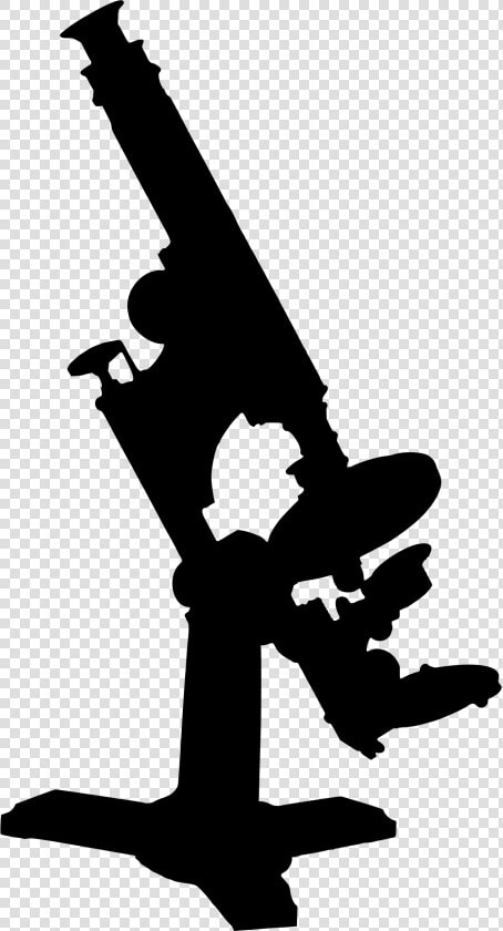 Microscope Silhouette Clip Arts   Mikroskop Siluet  HD Png DownloadTransparent PNG