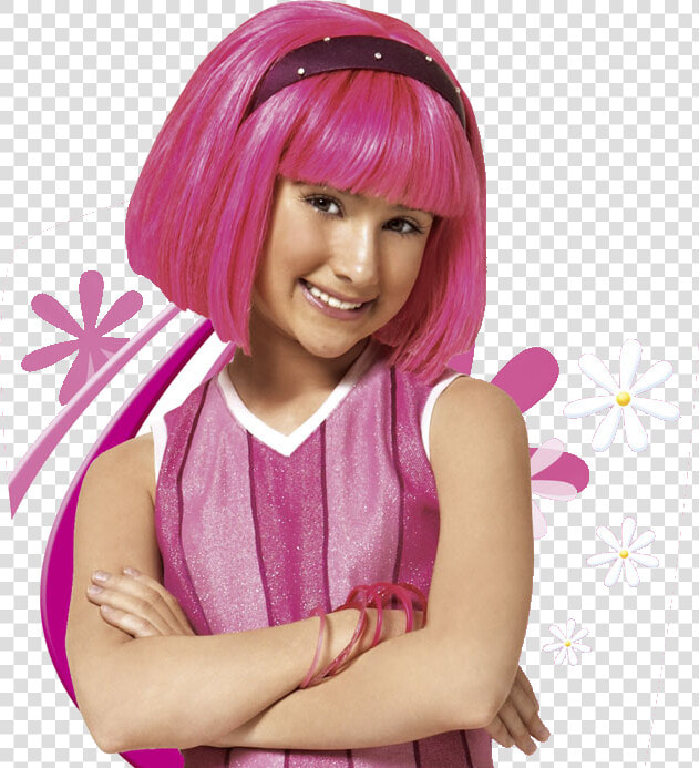 Transparent Lazy Town Png   Lazy Town Pink Hair Girl  Png DownloadTransparent PNG