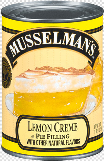 Musselman S Lemon Crème Pie Filling  21 Oz   Musselman Apple Pie Filling  HD Png DownloadTransparent PNG