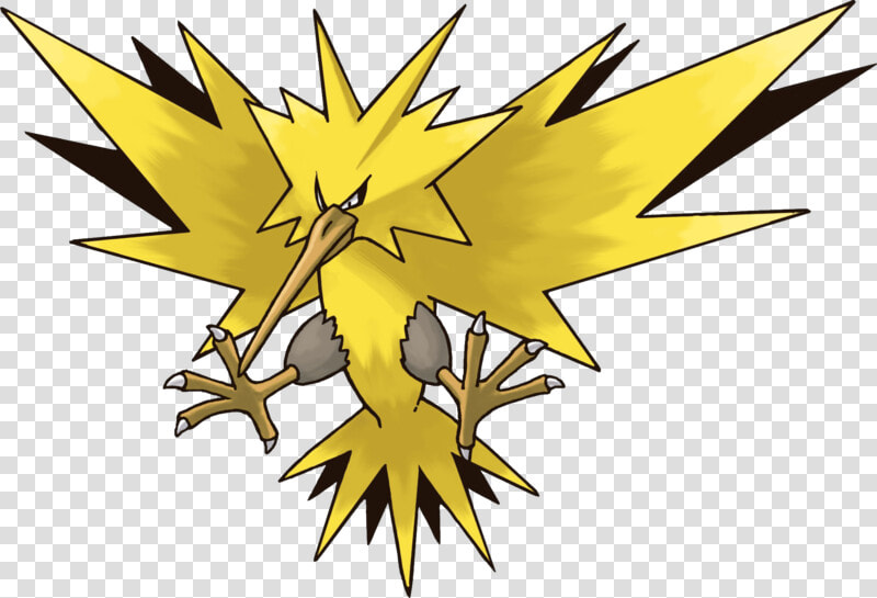 Pokemon Moltres Vs Articuno Vs Zapdos Clipart   Png   Zapdos Pokemon  Transparent PngTransparent PNG