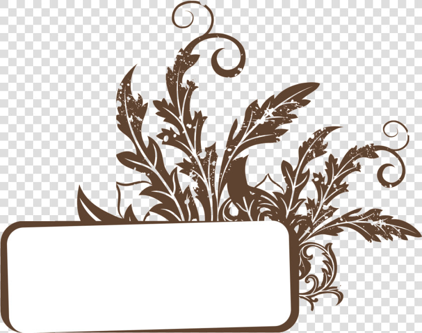 Creative Flower Title Frame   Flower Frame Vectors Rectangle  HD Png DownloadTransparent PNG