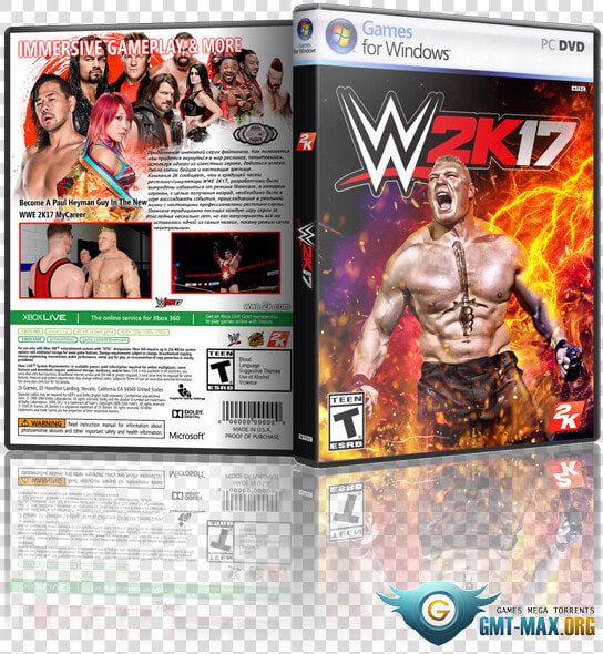 Wwe 2k17 Deluxe Edition   Wwe 2k17 Xbox 360 Cover  HD Png DownloadTransparent PNG